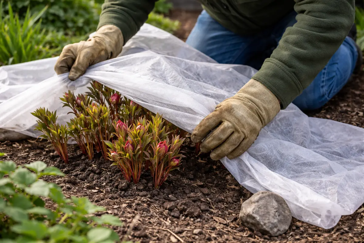 why are my peonies not flowering protect peonies from future cold snaps