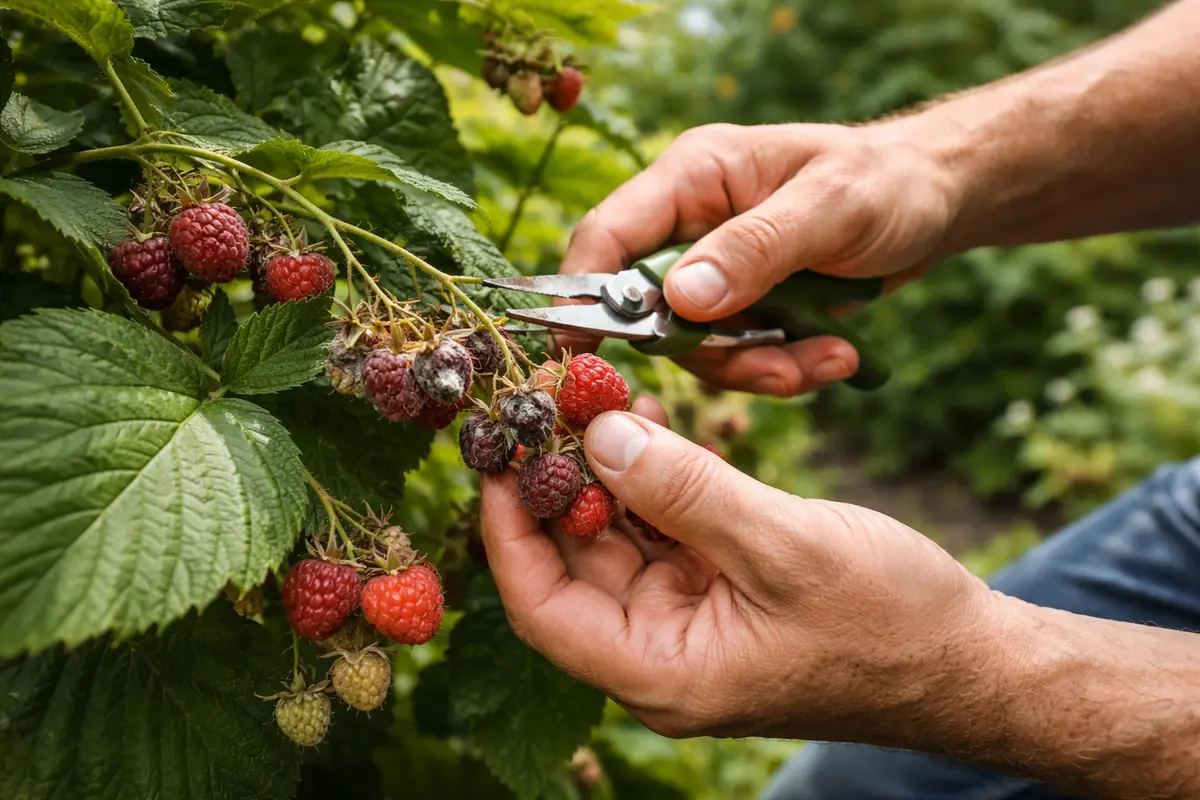 why are my raspberry fruits rotting during guard against humidity-induced raspberry decay