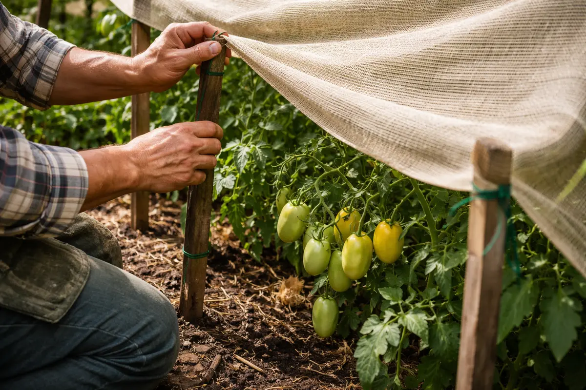 why are my roma tomatoes provide shade to roma tomatoes during heatwaves