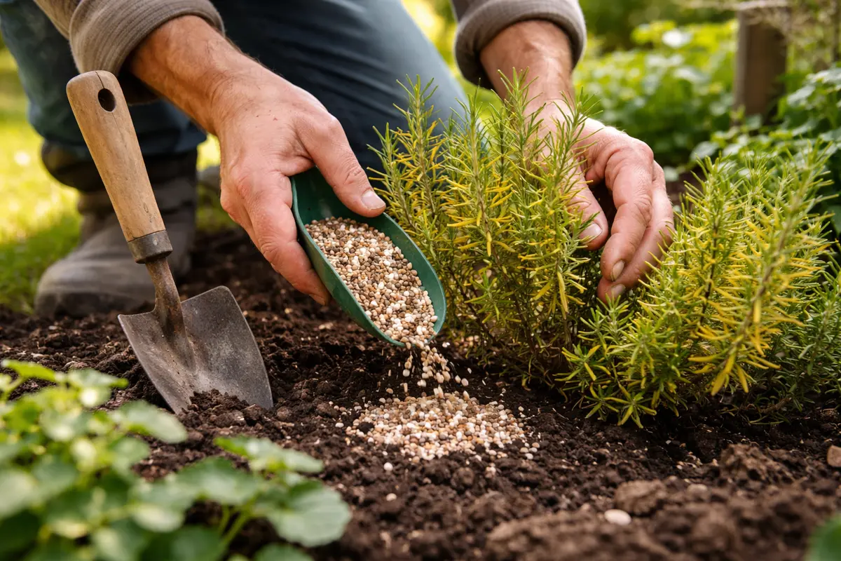 why are my rosemary leaves turning yellow fertilize rosemary to revive discoloration