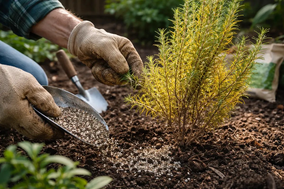 why are my rosemary leaves turning provide nutrients to revive aging rosemary