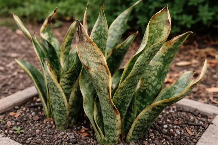 why are my snake plants with visible browning or spots on leaves