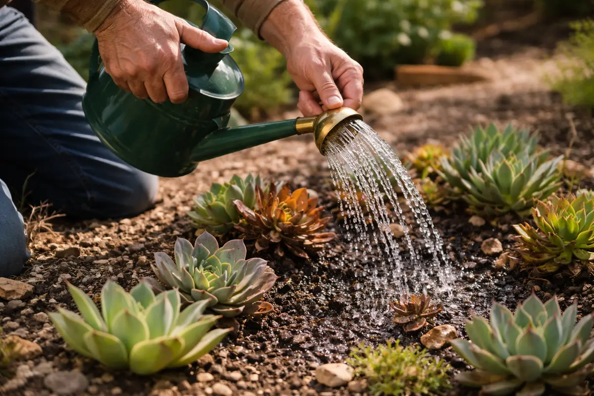 why are my succulents turning brown during provide adequate water for recovery