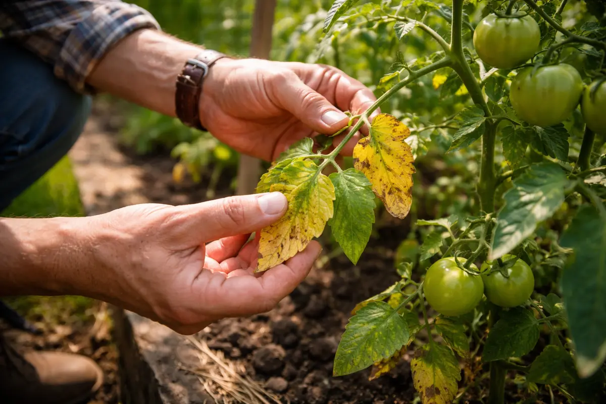 why are my tomatoes turning yellow check for new yellowing leaves weekly
