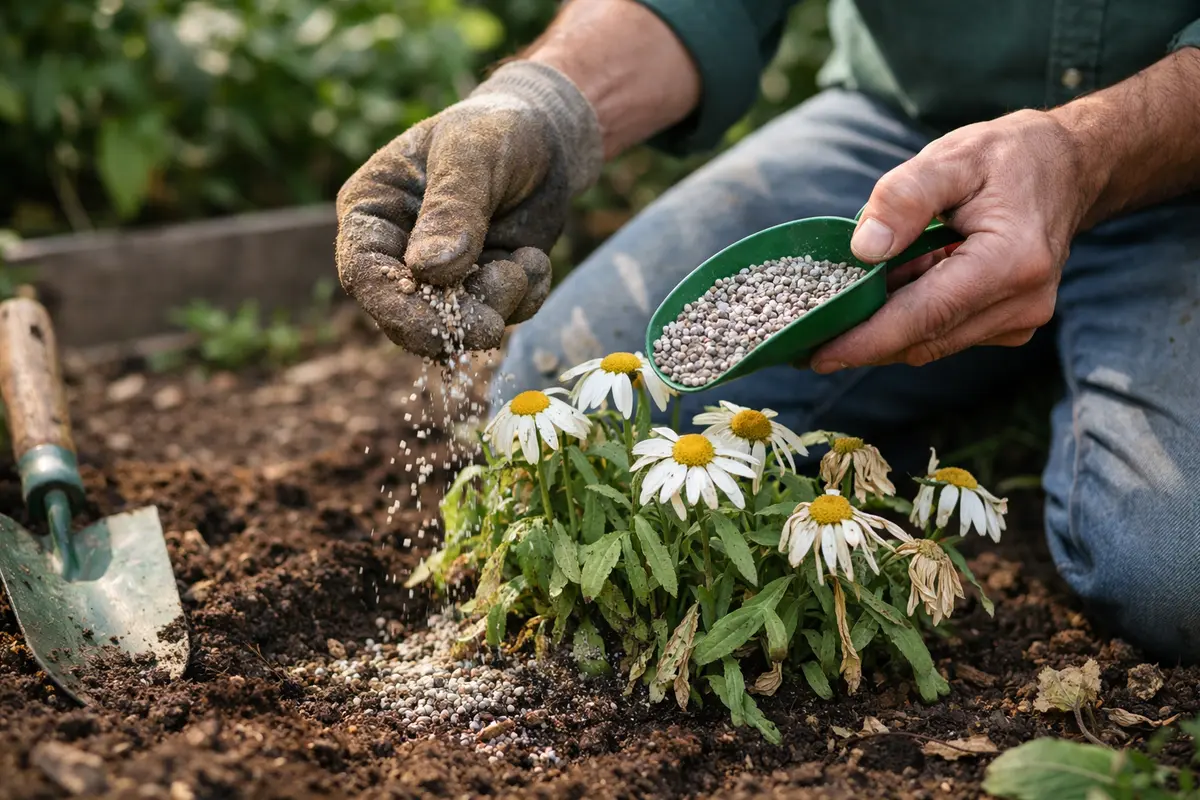 why are my white daisies wilting after revitalize daisies with nutrient-rich fertilizer