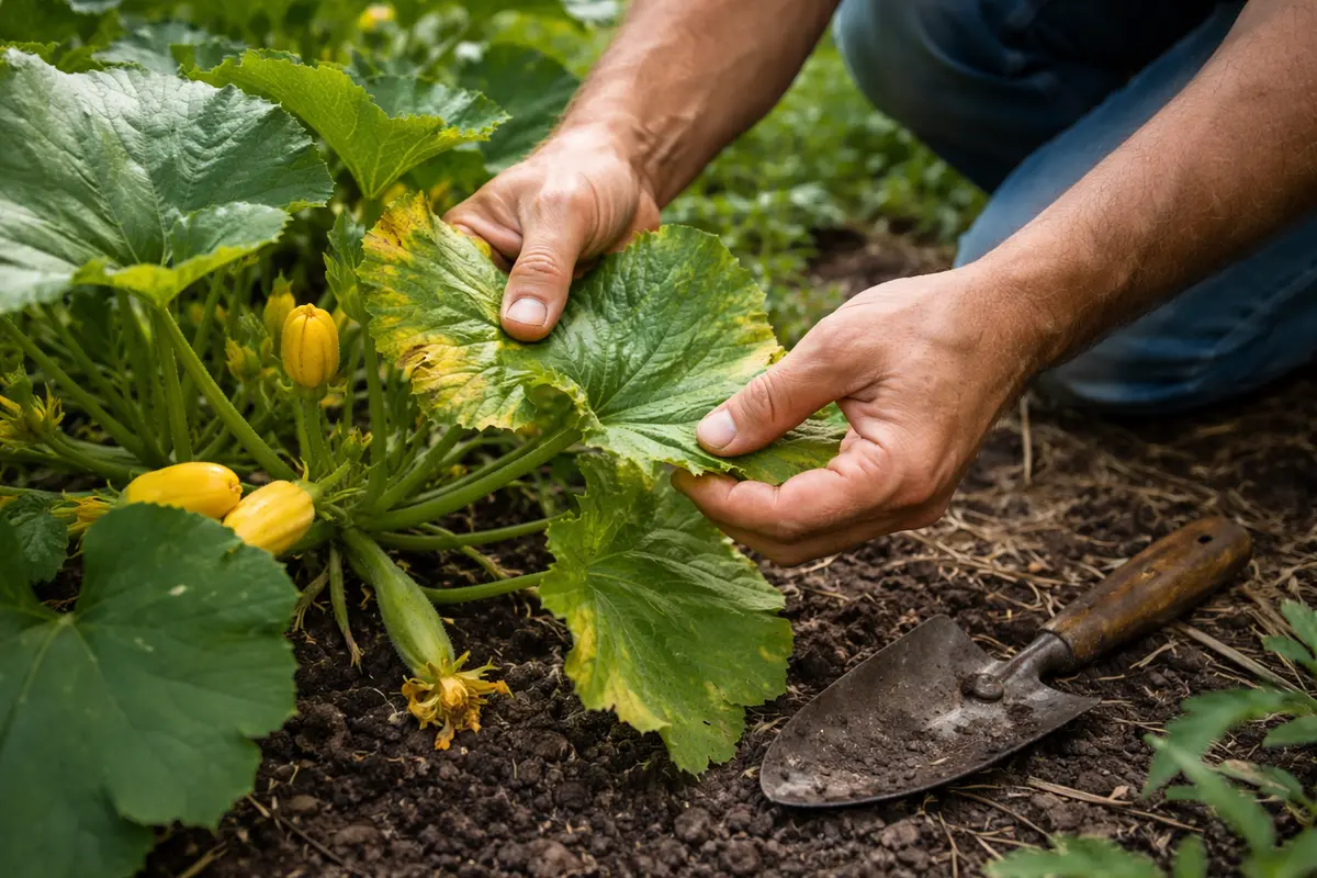 why are my yellow squash inspect squash leaves for signs of improvement