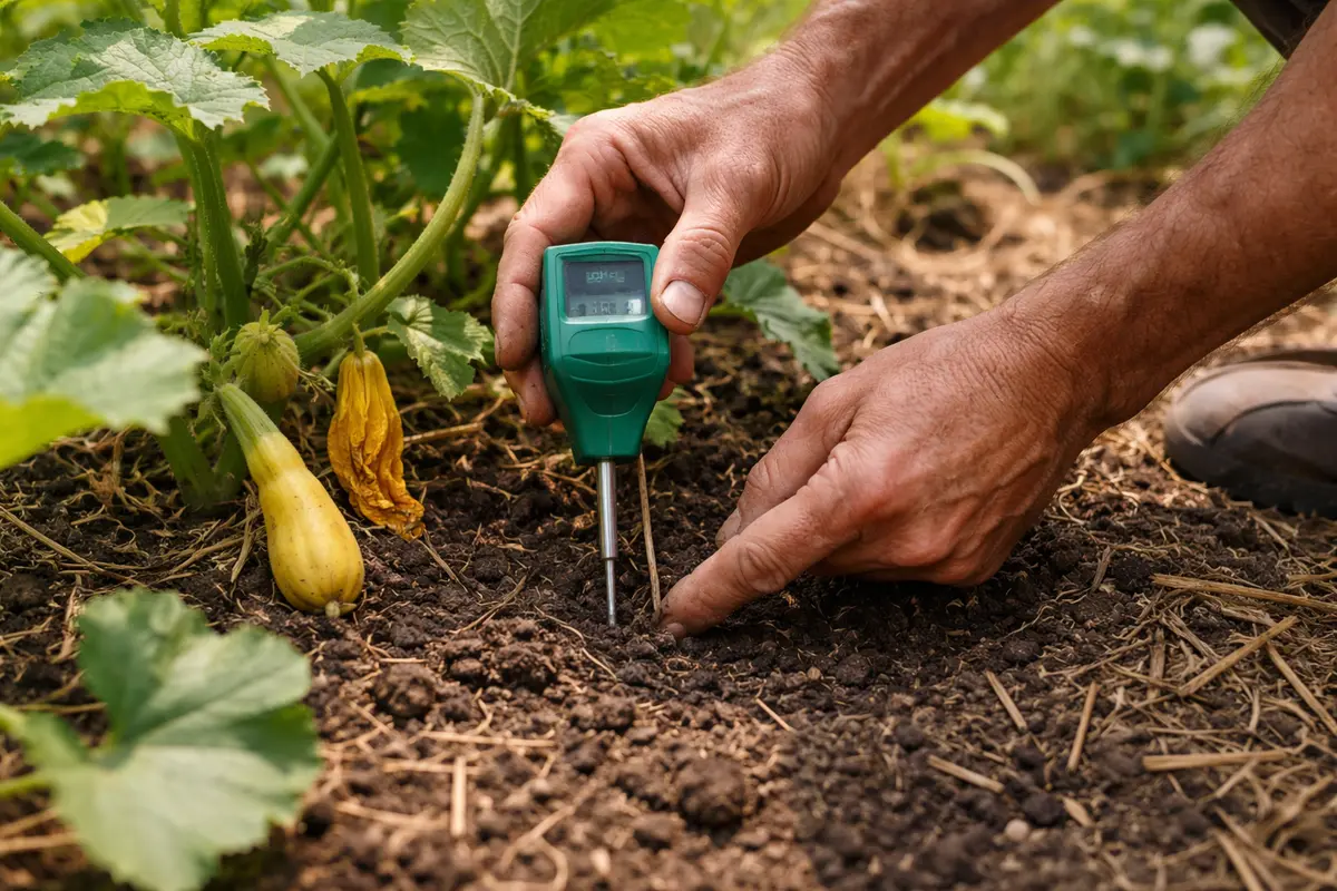 why are my yellow squash test soil moisture for yellow squash care
