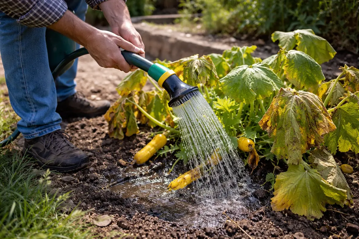 why are my yellow squash shriveling water yellow squash immediately to revive