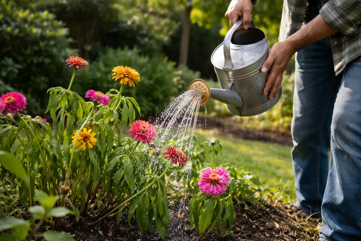 why are my zinnias wilting after water zinnias immediately to combat wilting