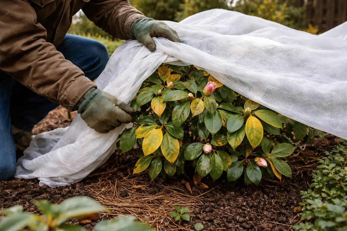why do my camellia leaves turn protect camellias from frost each winter
