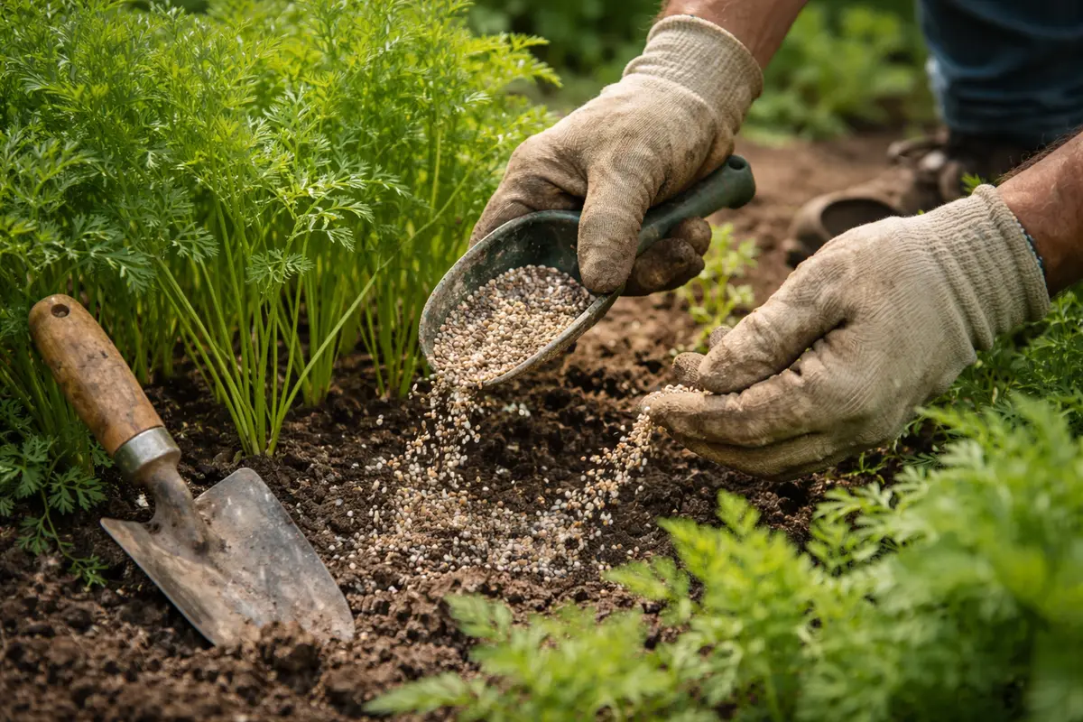 why do my carrots have stunted growth feed carrots with nutrient-rich fertilizer