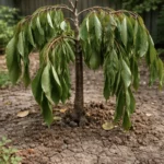 why do my cherry trees have wilting visibly in real garden soil