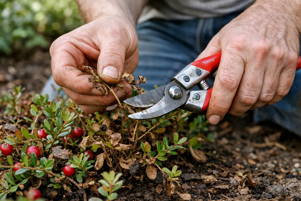 why do my cranberries develop brown patches trim affected cranberry stems quickly