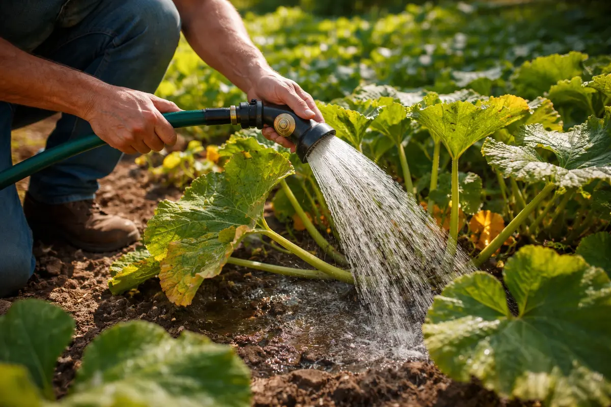 why do my pumpkin leaves turn water pumpkins deeply to assist recovery