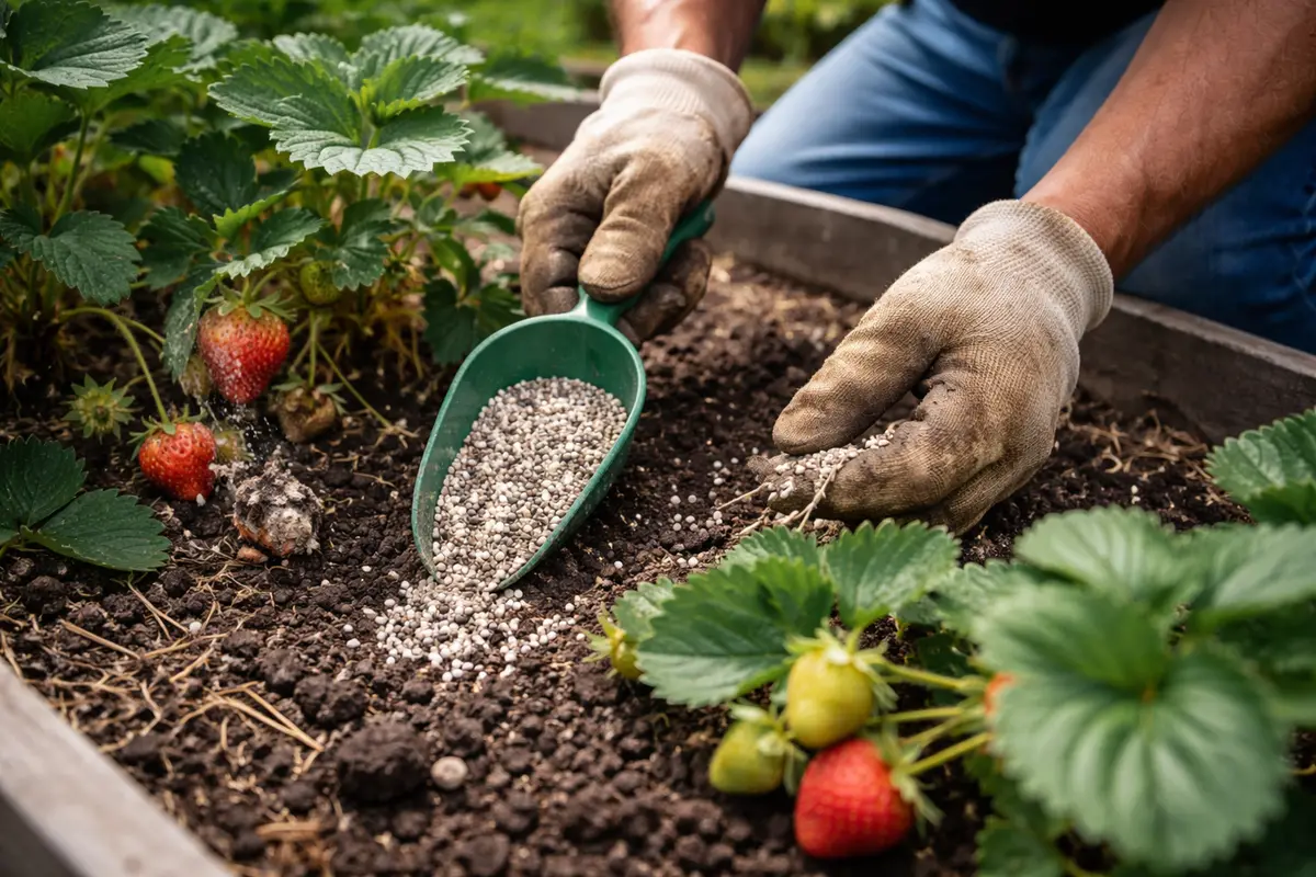 why do my strawberries keep fertilize plants to revive growth after rot
