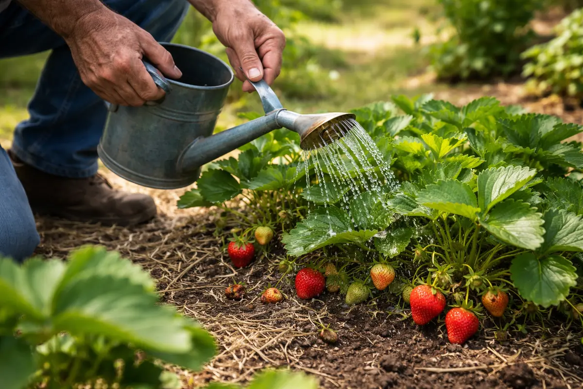 why do my strawberries keep rotting water strawberries less during fruiting season