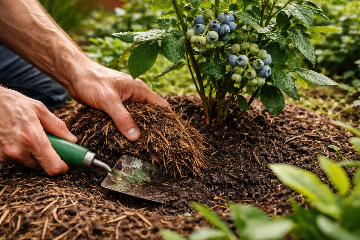 why is my blueberry bush create optimal conditions to prevent non-setting fruit