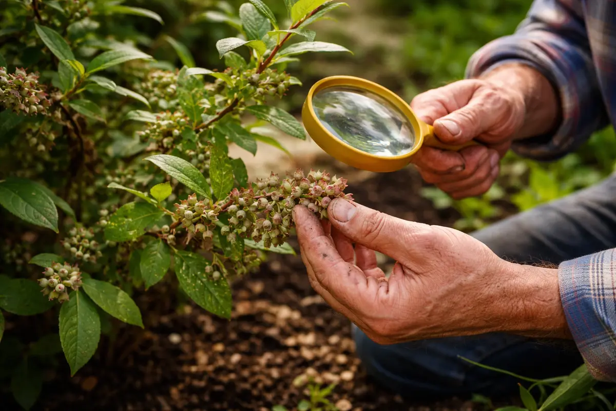 why is my blueberry bush not inspect blueberry bush for environmental stress