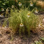 why is my chamomile drooping during wilting visibly in real garden soil