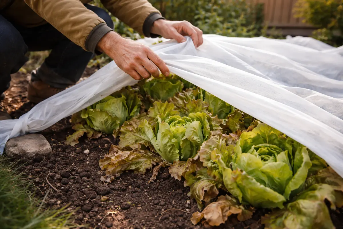 why is my lettuce turning brown shield lettuce from future cold spells