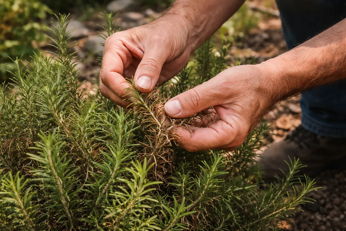 why is my rosemary plant inspect rosemary foliage for signs of stress